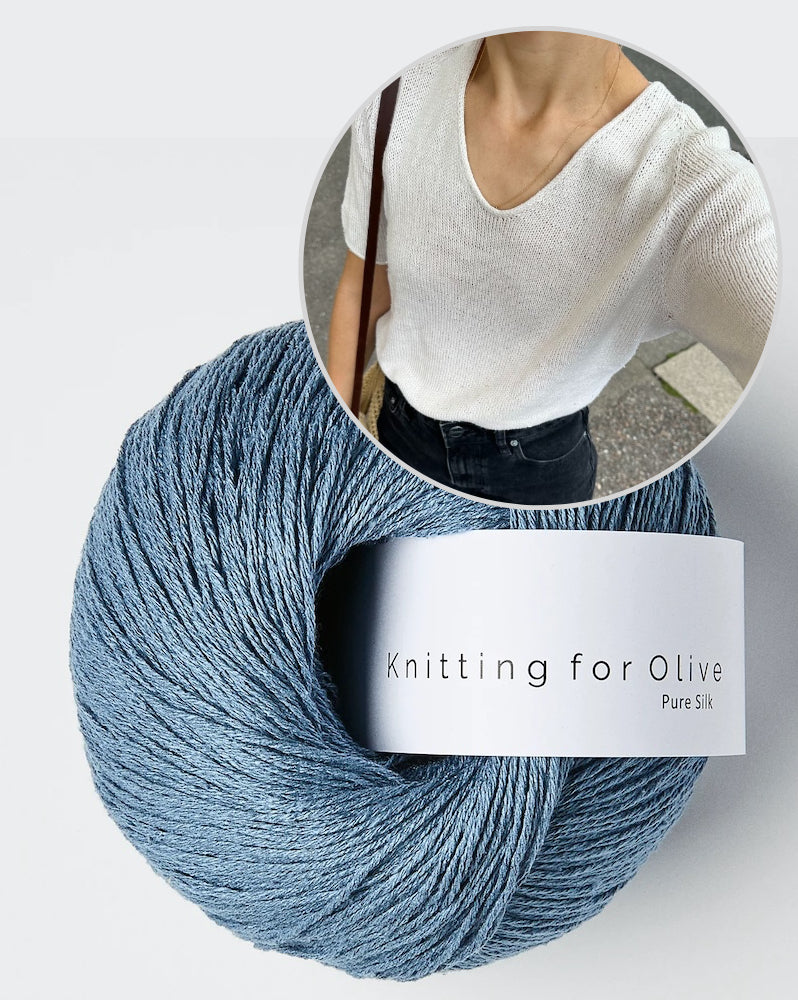 PetiteKnit Kumulus Tee mit Pure Silk von Knitting for Olive 13