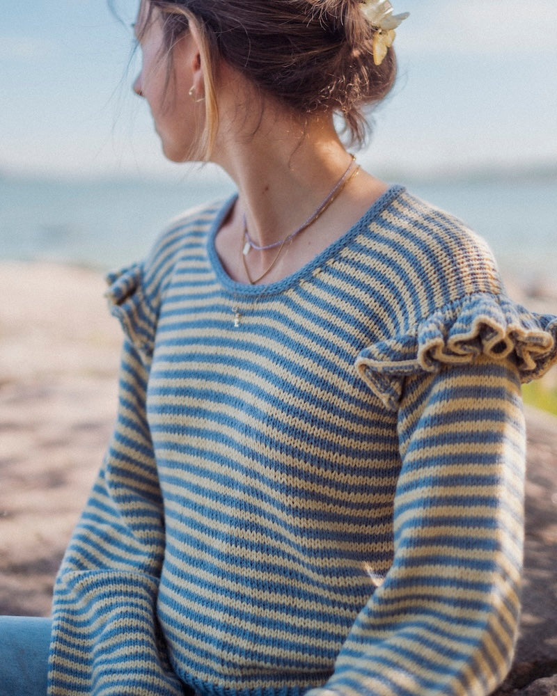 Kutovakika Chicka Cherry Sweater mit Double Sunday von Sandnes Garn 7