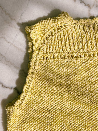 Cornflake Top | sunny top made from Line by Sandnes Garn