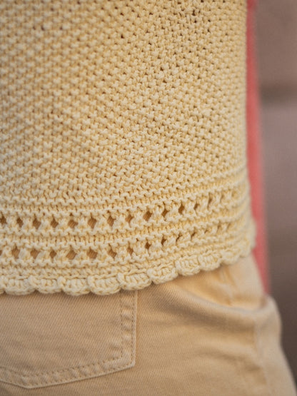 Cornflake Top | sunny top made from Line by Sandnes Garn