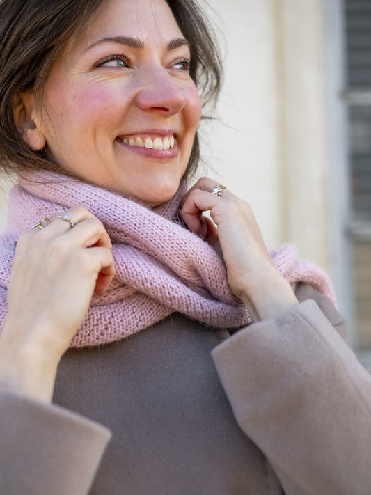 One More Row Scarf | ultra simple en cachemire de Sandnes Garn
