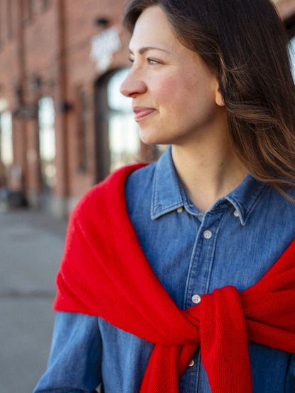 One More Row Scarf | super einfach aus Cashmere von Sandnes Garn