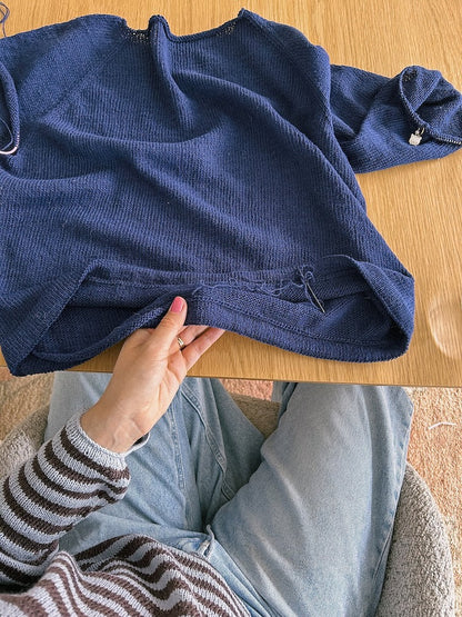 Vanilla Chilla Tee Light | lightweight basic shirt made from Tynn Line by Sandnes Garn