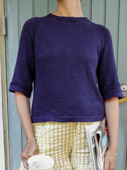 Vanilla Chilla Tee Light | lightweight basic shirt made from Tynn Line by Sandnes Garn