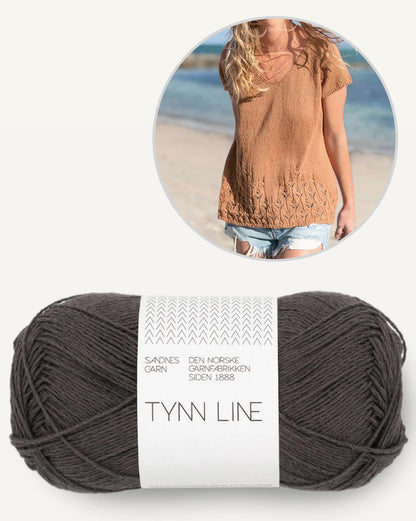 Top en dentelle | motif ajouré délicat en Tynn Line de Sandnes Garn