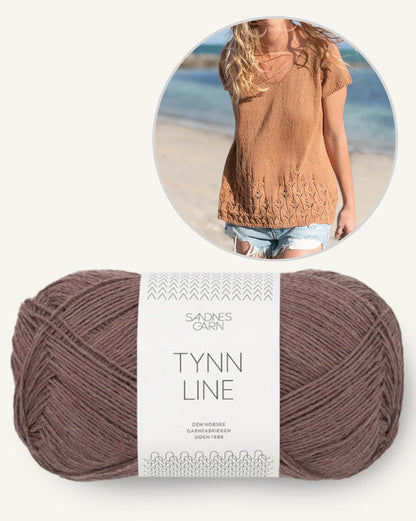 Top en dentelle | motif ajouré délicat en Tynn Line de Sandnes Garn