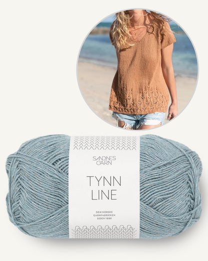 Top en dentelle | motif ajouré délicat en Tynn Line de Sandnes Garn