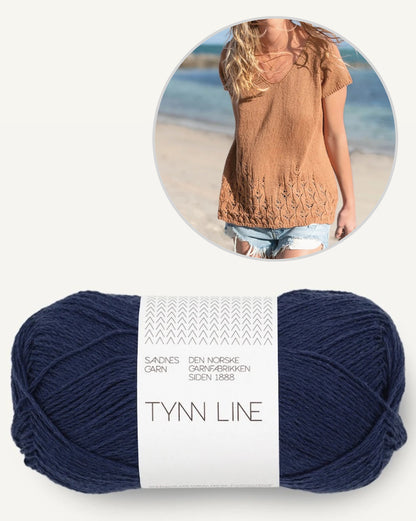 Top en dentelle | motif ajouré délicat en Tynn Line de Sandnes Garn