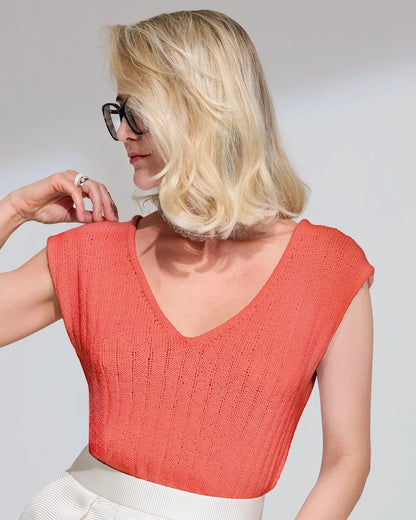 Càs Shirt | lässiger V-Ausschnitt aus Summer Cashmere von Lana Grossa