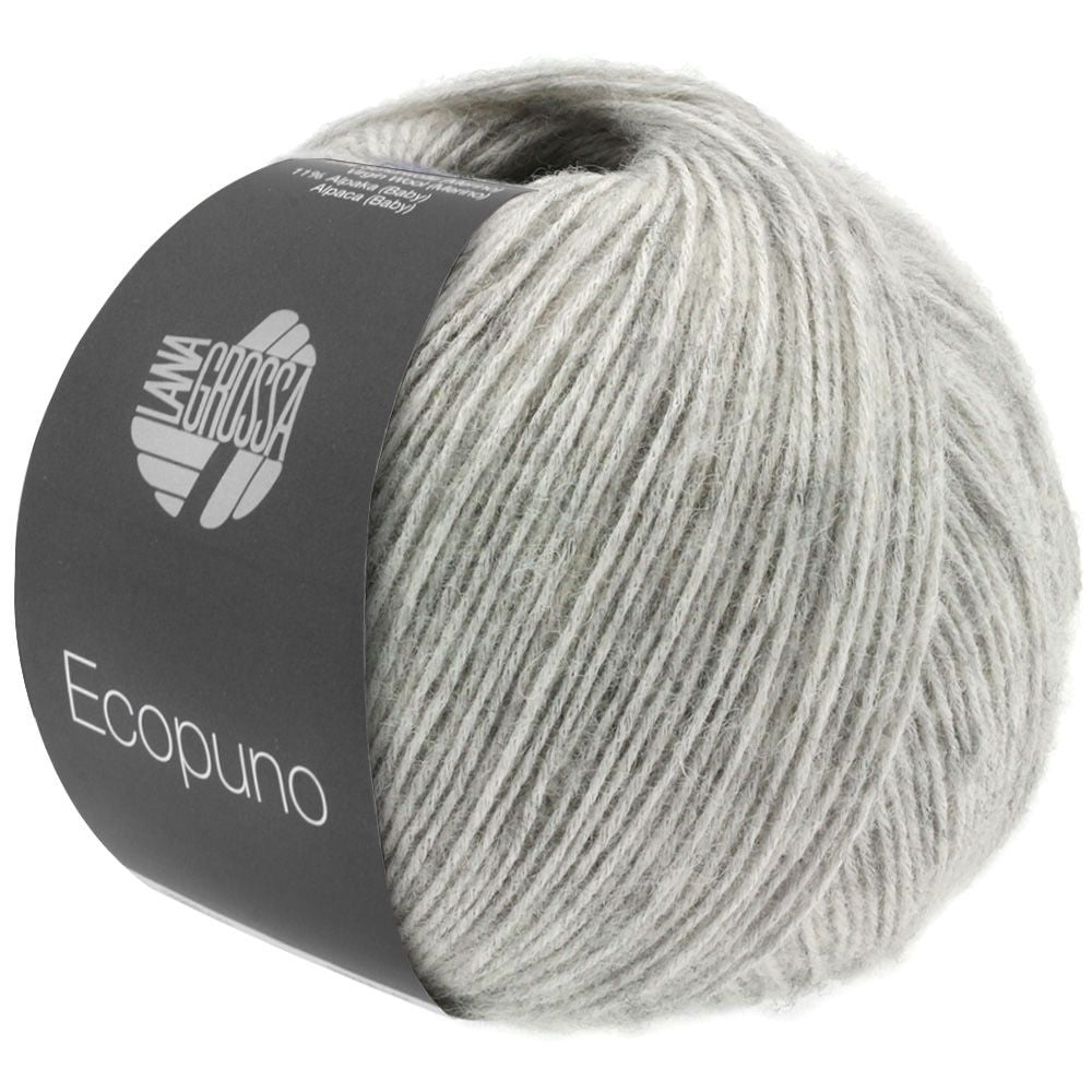 Lana Grossa Ecopuno Farbe hellgrau 014