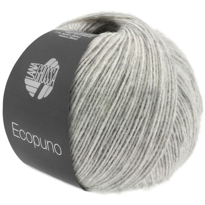 Lana Grossa Ecopuno Farbe hellgrau 014