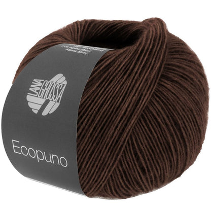 Lana Grossa Ecopuno Farbe schwarzbraun 212