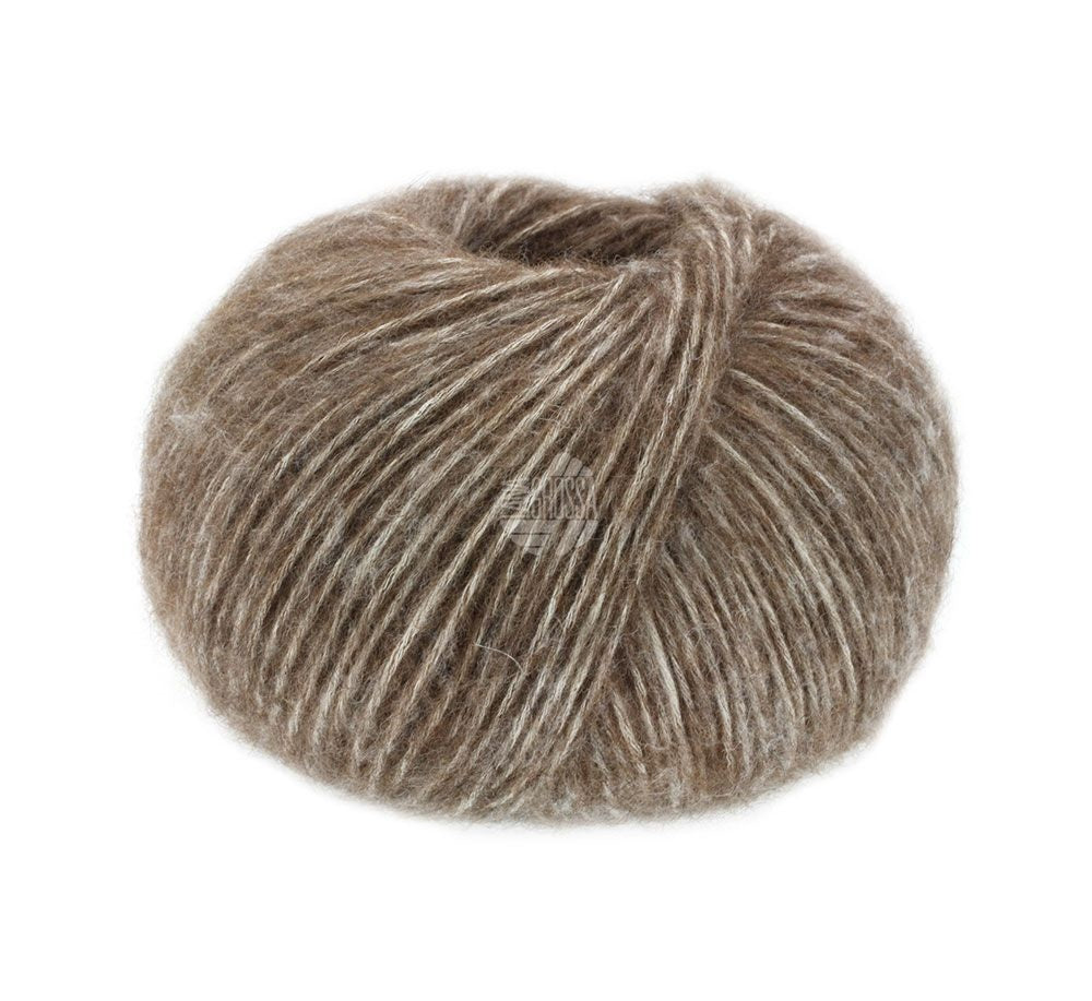 Lana Grossa Natural Alpaca Pelo dunkelbraun meliert 8