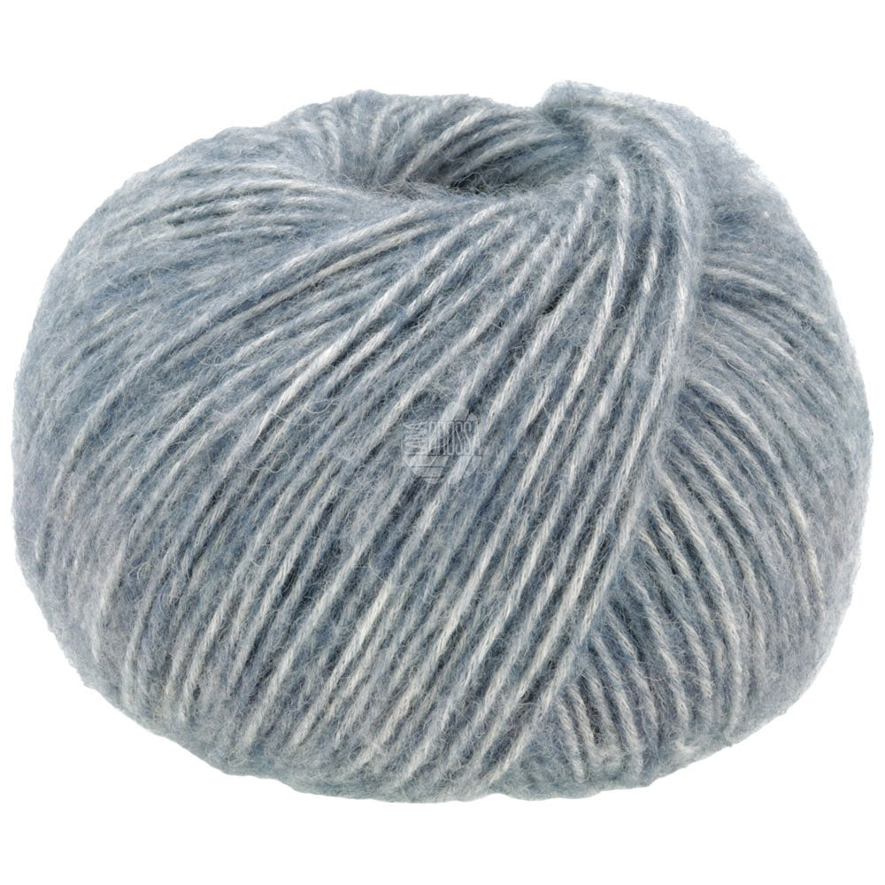 Lana Grossa Natural Alpaca Pelo graublau meliert 17