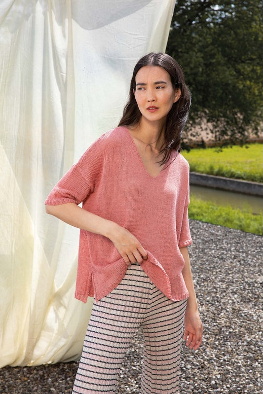 Pull d'été oversize | ample et léger en Crealino de Lang Yarns