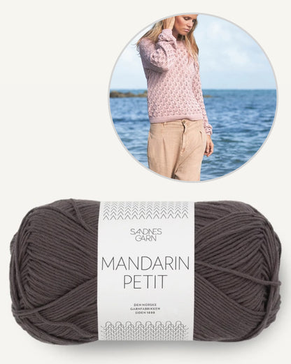 Pull feuilles | délicat motif de feuilles en Mandarin Petit de Sandnes Garn