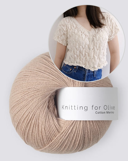 Soumine Kim Laurier Cardigan mit Cotton Merino von Knitting for Olive 11