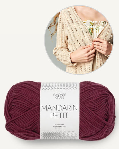 Veste Lavendel | Veste décontractée de Mandarin Petit de Sandnes Garn