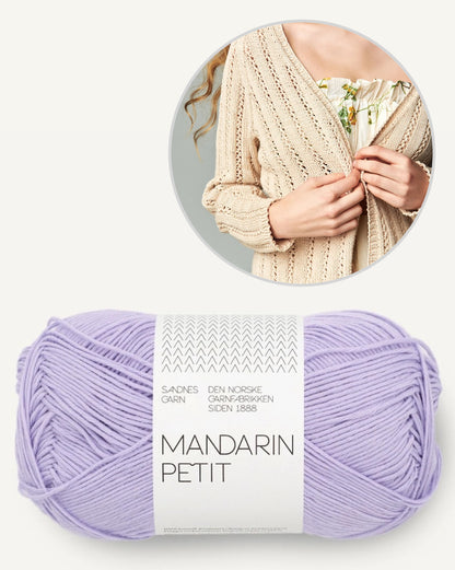 Veste Lavendel | Veste décontractée de Mandarin Petit de Sandnes Garn