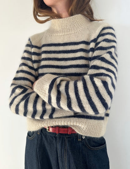 Malo Sweater | maritime Streifen aus Sunday und Tynn Silk Mohair von Sandnes Garn
