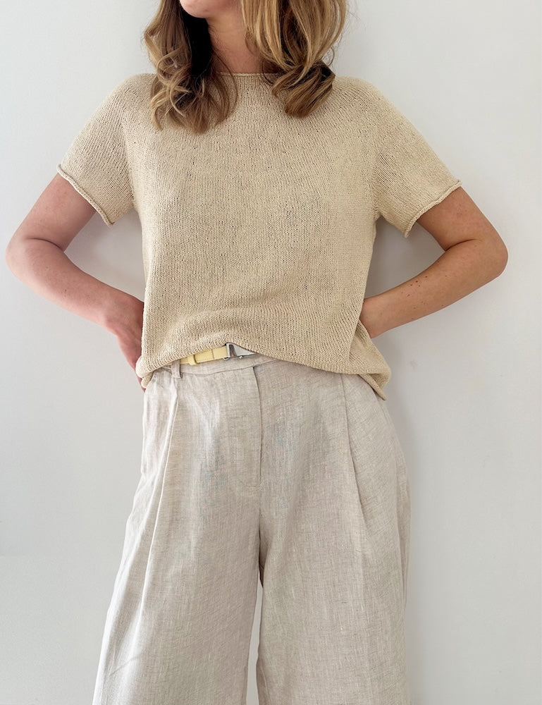 LeKnit Plain Yoke Tee 28 mit Pure Silk von Knitting for Olive 4