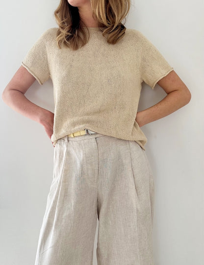 LeKnit Plain Yoke Tee 28 mit Pure Silk von Knitting for Olive 4