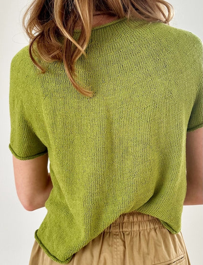 LeKnit Plain Yoke Tee 28 Sandnes Edition mit Tynn Line von Sandnes Garn 2