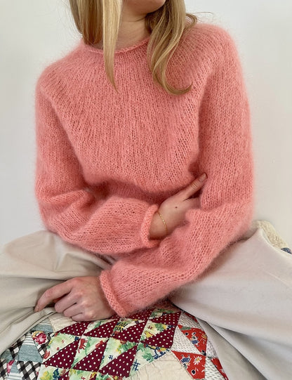 Pull à empiècement uni | Simple, léger et moelleux même pour les débutants 