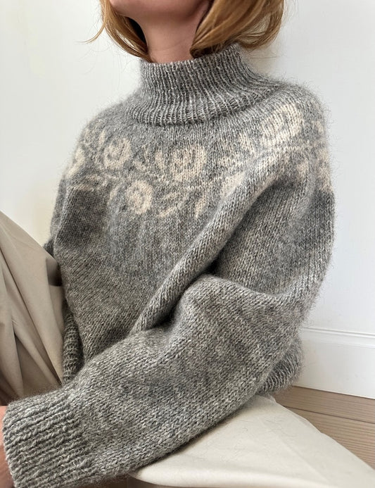 Rosie Yoke Sweater | romantic roses from Peer Gynt and Tynn Silk Mohair by Sandnes Garn