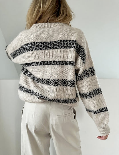 Terracotta Sweater | Keramik Muster aus Tynn Peer Gynt und Tynn Silk Mohair von Sandnes Garn