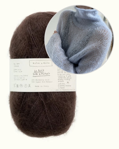 Light Loop High Neck | maigs un brīvs džemperis no Le Petit Silk & Mohair dzijas, ko ražo Biches & Bûches