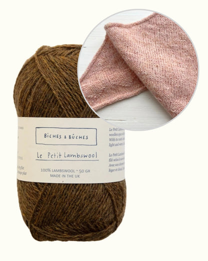Châle Lille Hjerte | de tendres petits cœurs en Le Petit Lambswool de Biches & Bûches