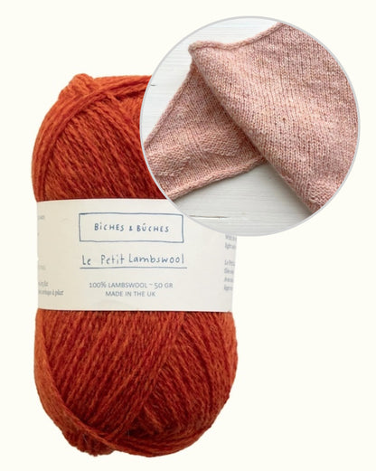 Châle Lille Hjerte | de tendres petits cœurs en Le Petit Lambswool de Biches & Bûches