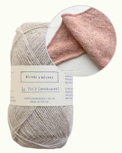 Châle Lille Hjerte | de tendres petits cœurs en Le Petit Lambswool de Biches & Bûches