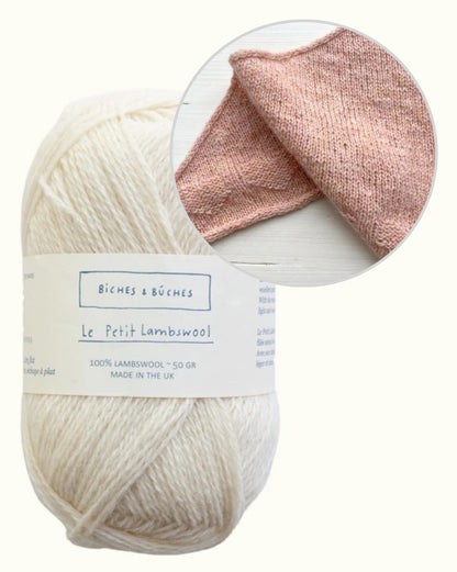 Châle Lille Hjerte | de tendres petits cœurs en Le Petit Lambswool de Biches & Bûches
