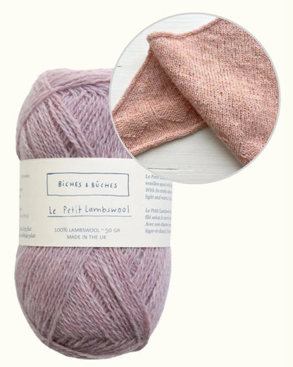 Châle Lille Hjerte | de tendres petits cœurs en Le Petit Lambswool de Biches & Bûches