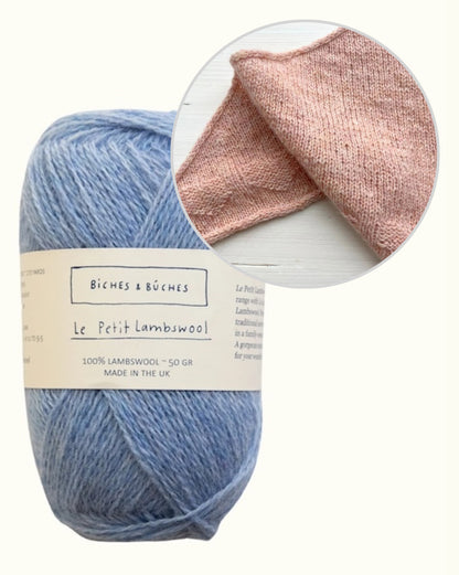 Châle Lille Hjerte | de tendres petits cœurs en Le Petit Lambswool de Biches & Bûches