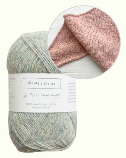 Châle Lille Hjerte | de tendres petits cœurs en Le Petit Lambswool de Biches & Bûches