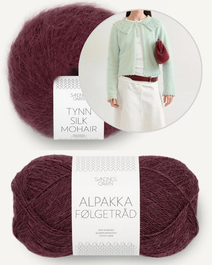 Lilly Blouse | fine cardigan with wide collar made from Alpakka Folgetrad and Tynn Silk Mohair by Sandnes Garn