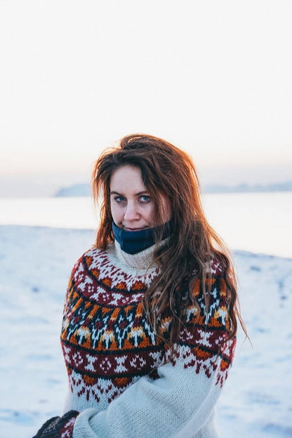 Arctic Summer Polar Sweater | fantastic pattern from Alafosslopi by Lopi Island