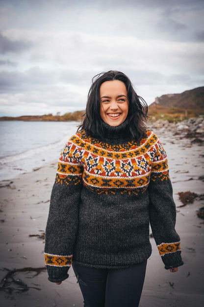 Arctic Summer Polar Sweater | fantastic pattern from Alafosslopi by Lopi Island