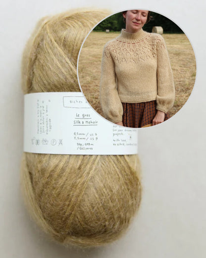 Maglione Listopera | blusa delicata in Le Gros Silk & Mohair di Biches & Bûches