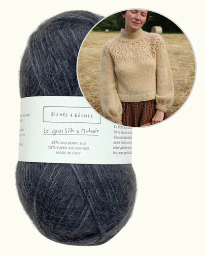Maglione Listopera | blusa delicata in Le Gros Silk & Mohair di Biches & Bûches