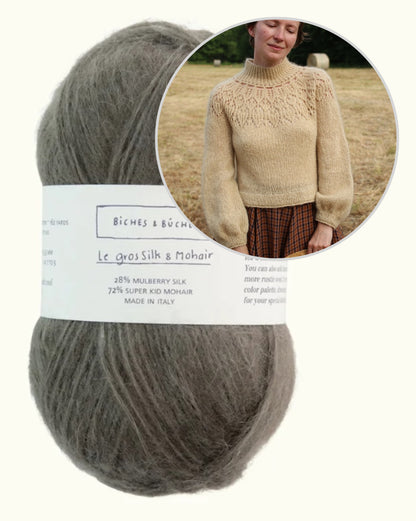 Maglione Listopera | blusa delicata in Le Gros Silk & Mohair di Biches & Bûches