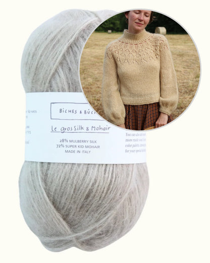 Maglione Listopera | blusa delicata in Le Gros Silk & Mohair di Biches & Bûches
