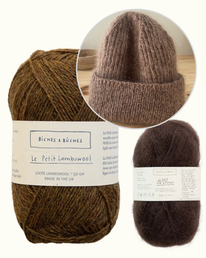 Londoni müts | lihtne müts Biches & Bûchesi Le Petit Lambswooli ja Le Petit Silk & Mohair' lõngadest