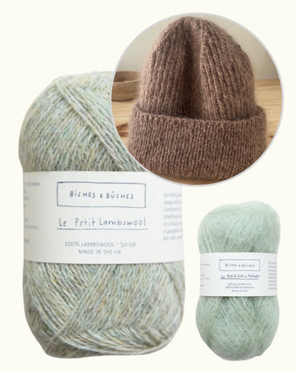 Londoni müts | lihtne müts Biches & Bûchesi Le Petit Lambswooli ja Le Petit Silk & Mohair' lõngadest