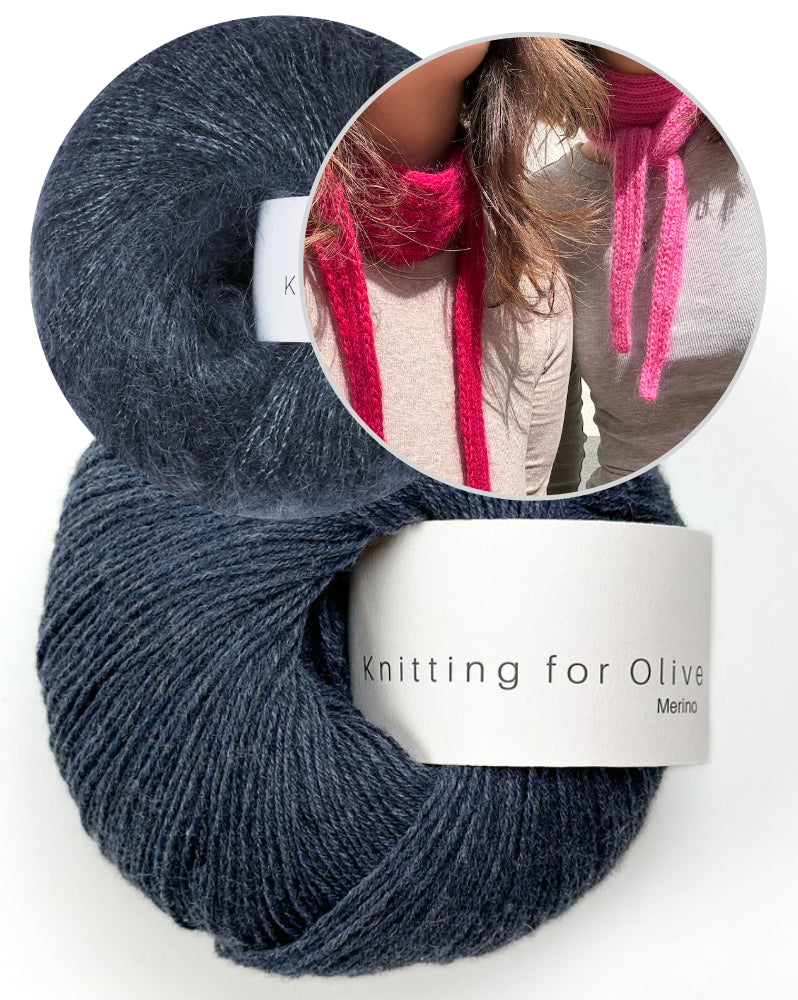 Wemadewardrobe Lotta Scarf Light mit Merino und Soft Silk Mohair von Knitting for Olive 13