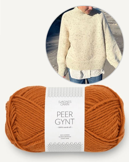 Louvre Sweater | lässiger Pullover mit Peer Gynt von Sandnes Garn