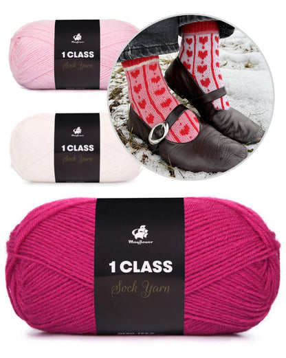 Chaussettes cœur adorables | à tomber sous le charme de 1ère qualité de Mayflower Denmark